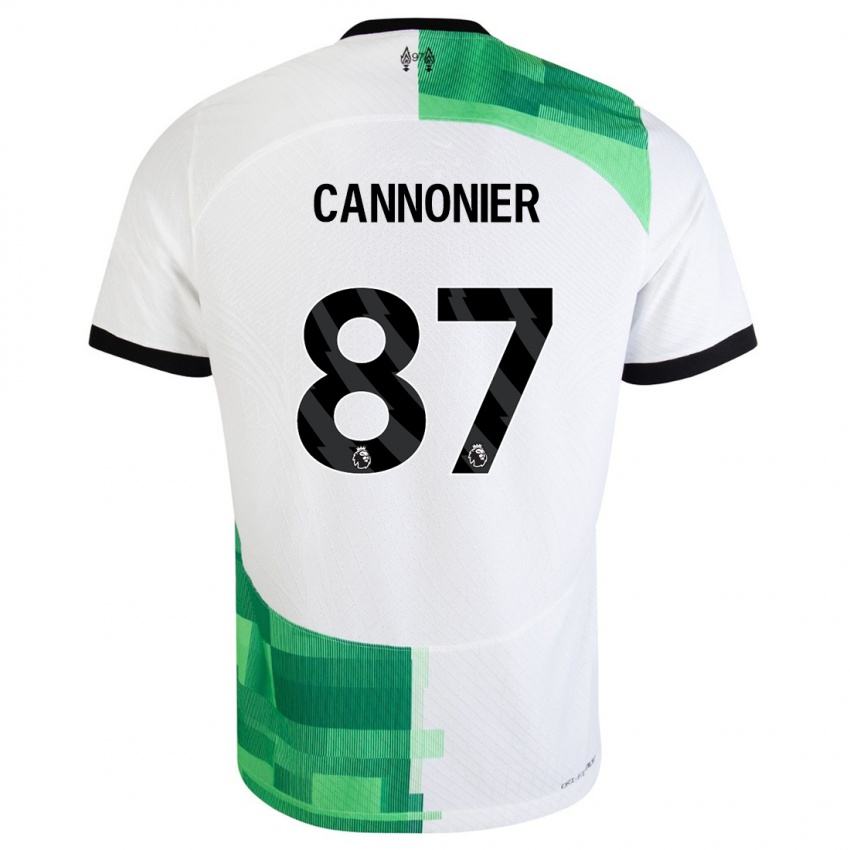Homme Maillot Oakley Cannonier #87 Blanc Vert Tenues Extérieur 2023/24 T-Shirt Belgique