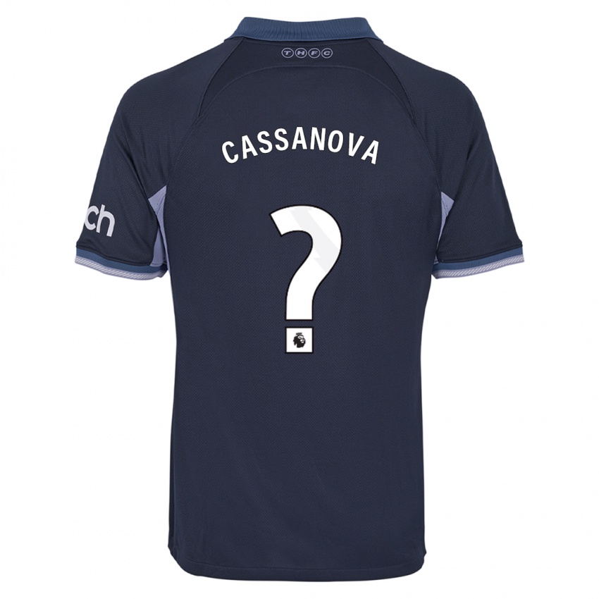 Homme Maillot Dante Cassanova #0 Bleu Foncé Tenues Extérieur 2023/24 T-Shirt Belgique