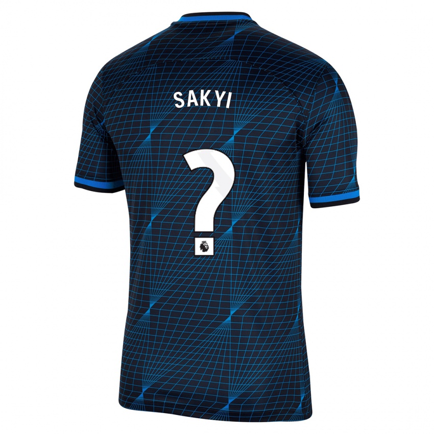 Heren Samuel Rak-Sakyi #0 Donkerblauw Uitshirt Uittenue 2023/24 T-Shirt België