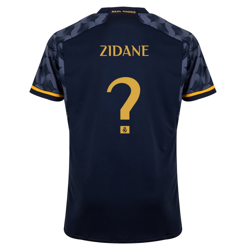 Homme Maillot Elyaz Zidane #0 Bleu Foncé Tenues Extérieur 2023/24 T-Shirt Belgique
