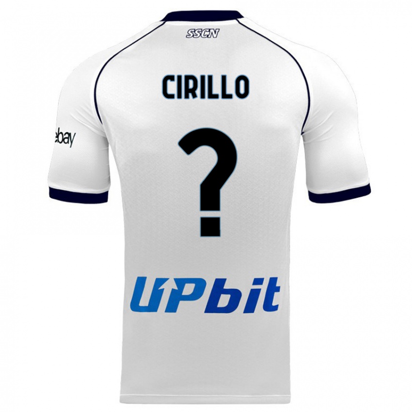 Heren Gioele Cirillo #0 Wit Uitshirt Uittenue 2023/24 T-Shirt België
