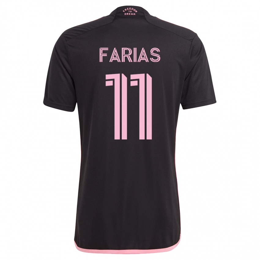 Heren Facundo Farías #11 Zwart Uitshirt Uittenue 2023/24 T-Shirt België