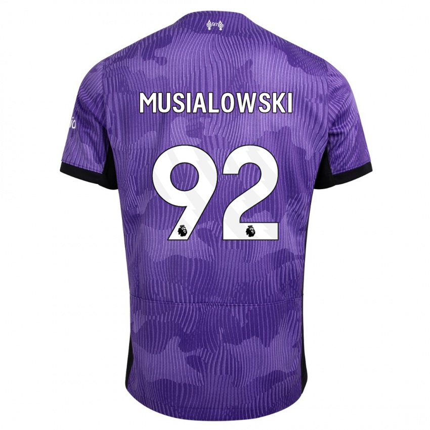 Heren Mateusz Musialowski #92 Paars Thuisshirt Derde Tenue 2023/24 T-Shirt België