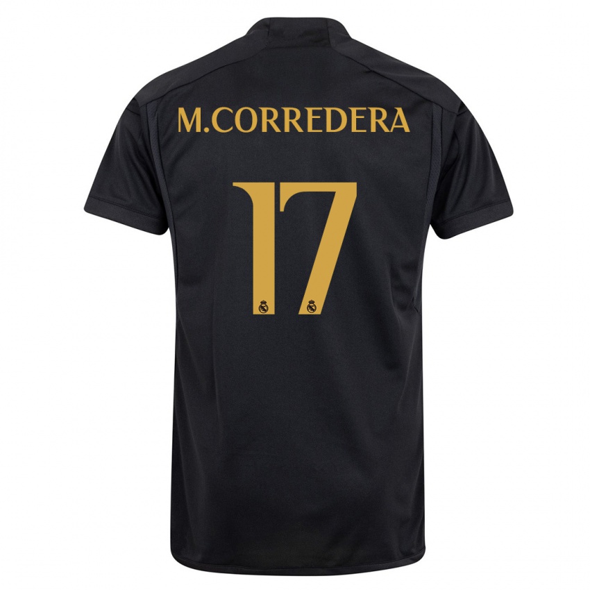Heren Marta Corredera #17 Zwart Thuisshirt Derde Tenue 2023/24 T-Shirt België