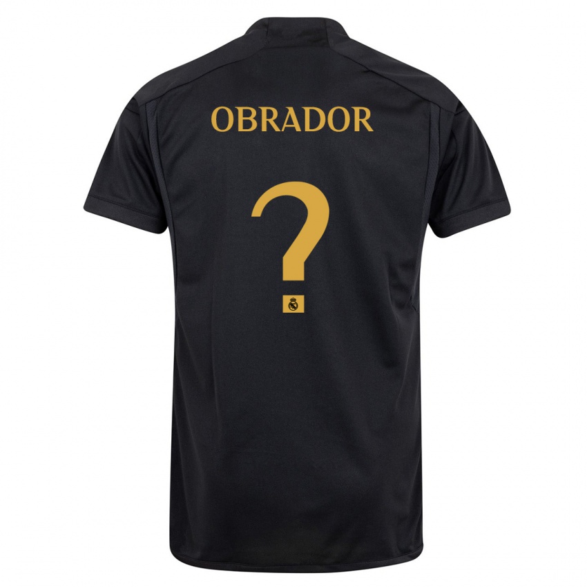 Heren Rafael Obrador #0 Zwart Thuisshirt Derde Tenue 2023/24 T-Shirt België