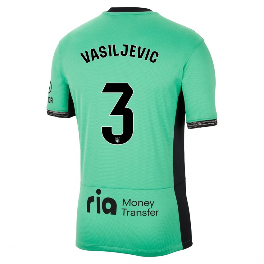Heren Ivan Vasiljevic #3 Lente Groen Thuisshirt Derde Tenue 2023/24 T-Shirt België