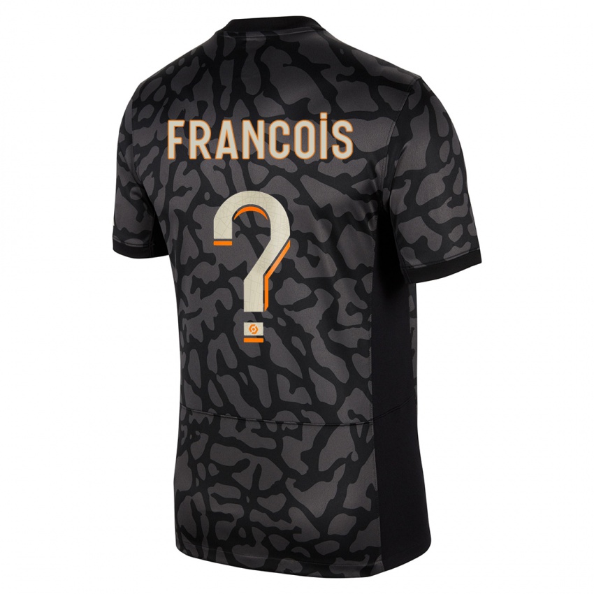 Heren Oriane Jean-Francois #0 Zwart Thuisshirt Derde Tenue 2023/24 T-Shirt België