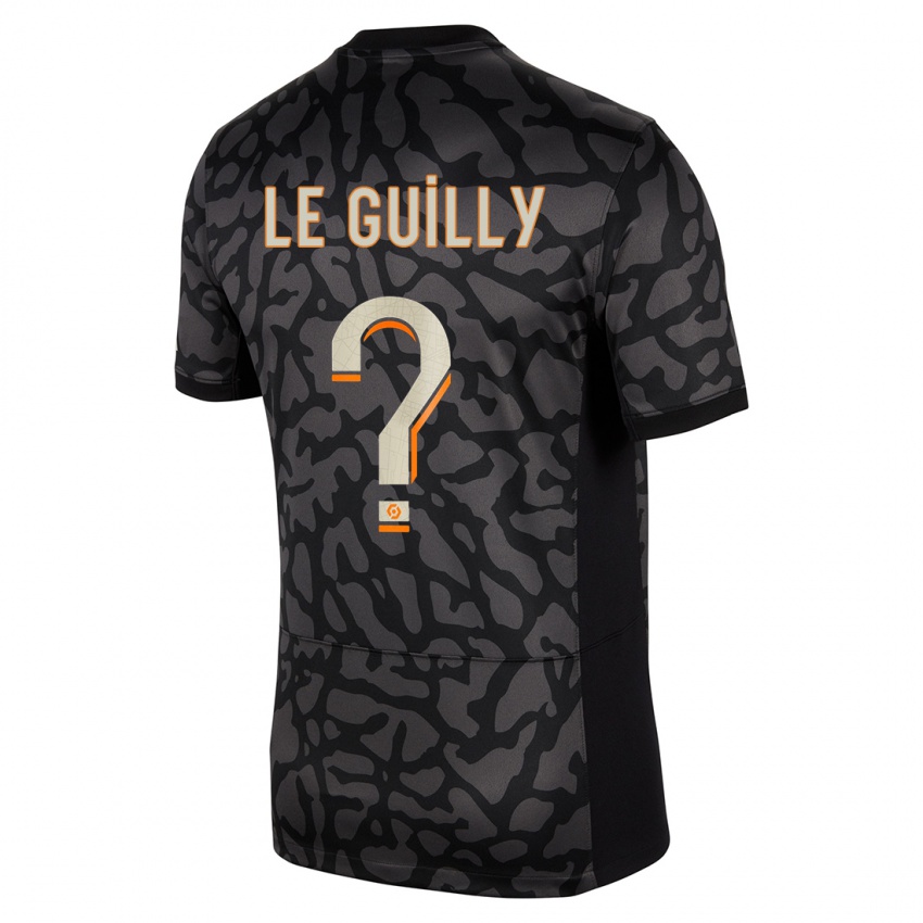 Heren Eden Le Guilly #0 Zwart Thuisshirt Derde Tenue 2023/24 T-Shirt België