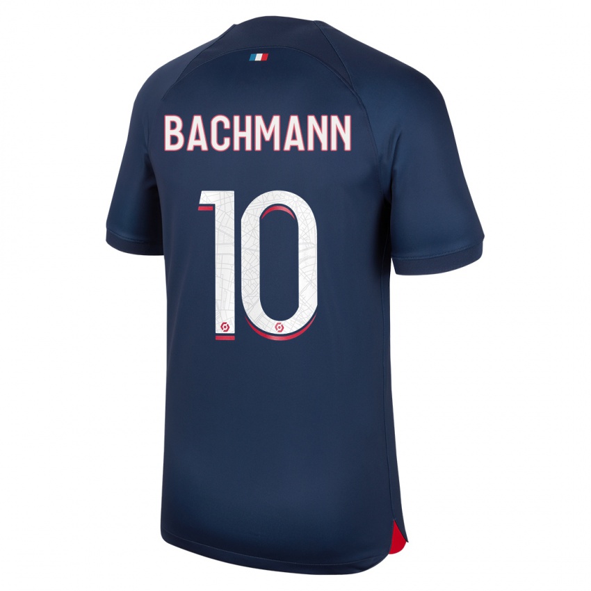 Femme Maillot Ramona Bachmann #10 Bleu Rouge Tenues Domicile 2023/24 T-Shirt Belgique