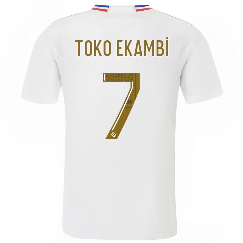 Damen Karl Toko Ekambi #7 Weiß Heimtrikot Trikot 2023/24 T-Shirt Belgien