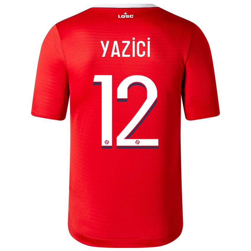 Femme Maillot Yusuf Yazici #12 Rouge Tenues Domicile 2023/24 T-Shirt Belgique