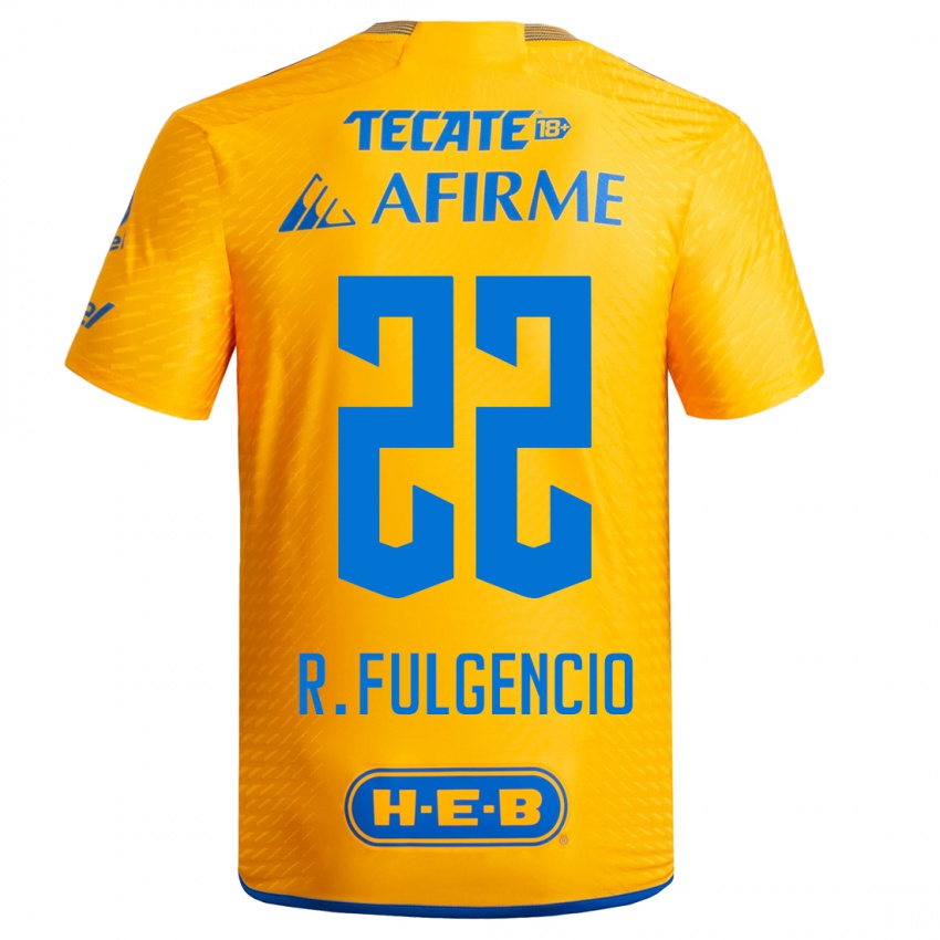 Dames Raymundo Fulgencio #22 Geel Thuisshirt Thuistenue 2023/24 T-Shirt België