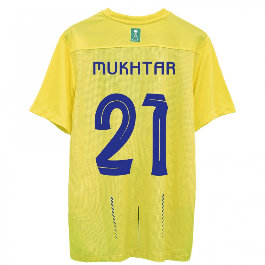 Dames Mukhtar Ali #21 Geel Thuisshirt Thuistenue 2023/24 T-Shirt België