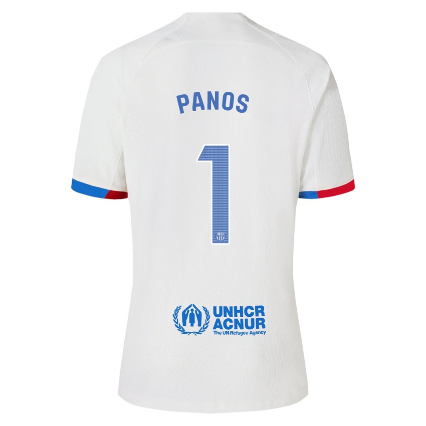 Femme Maillot Sandra Panos #1 Blanc Tenues Extérieur 2023/24 T-Shirt Belgique