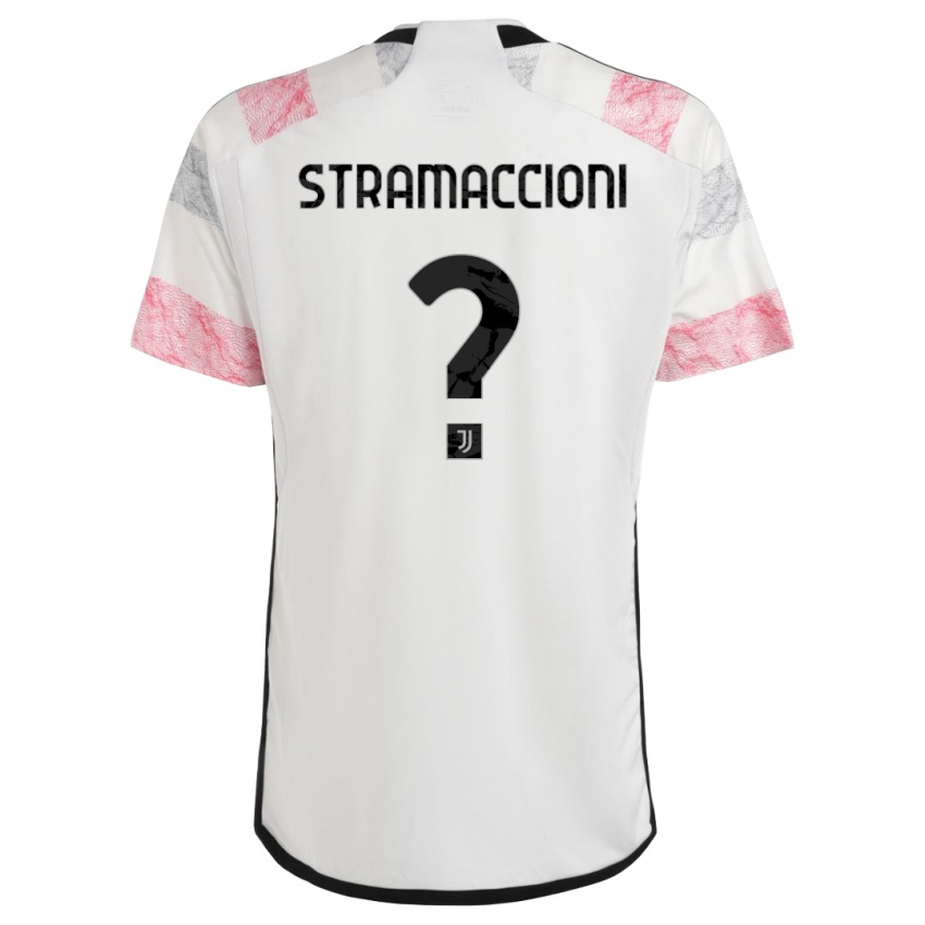 Dames Diego Stramaccioni #0 Wit Roze Uitshirt Uittenue 2023/24 T-Shirt België