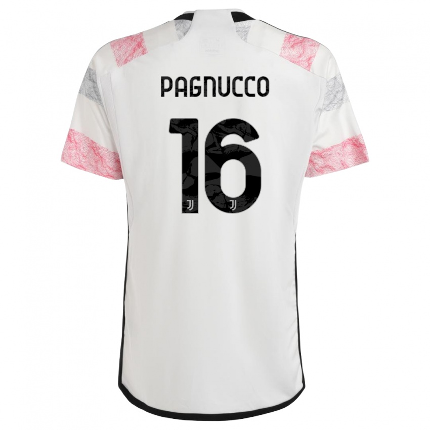 Dames Filippo Pagnucco #16 Wit Roze Uitshirt Uittenue 2023/24 T-Shirt België