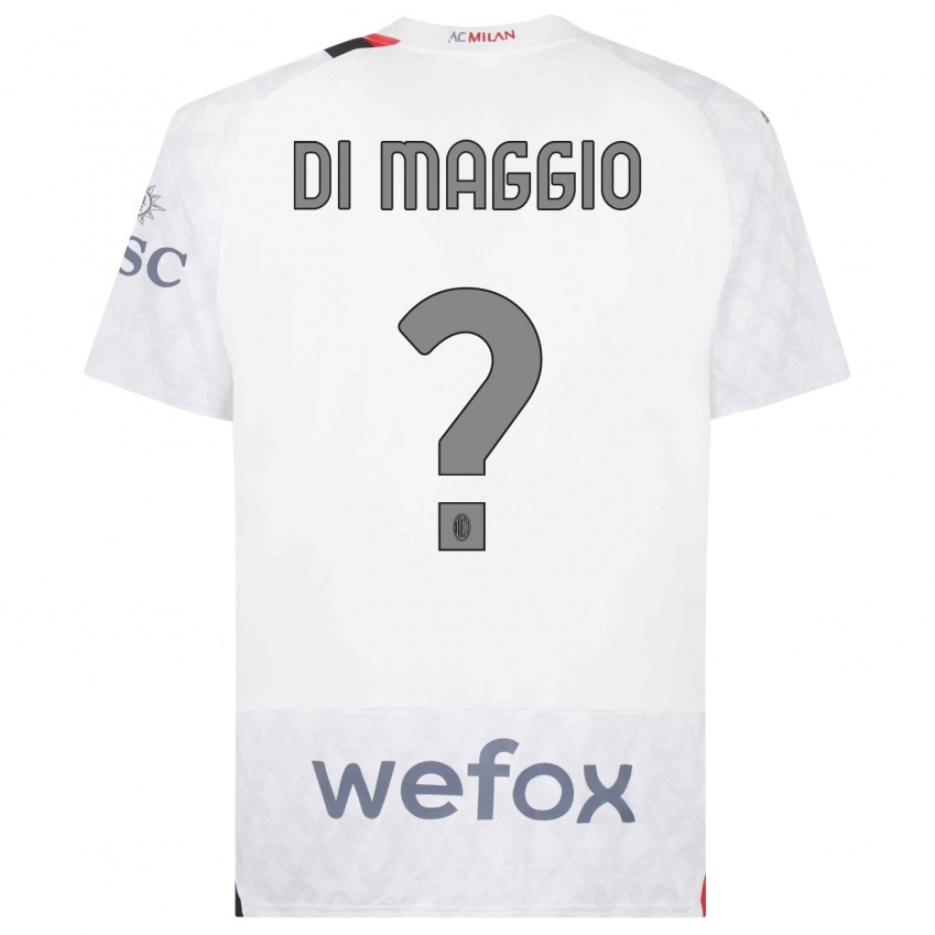 Femme Maillot Simone Di Maggio #0 Blanc Tenues Extérieur 2023/24 T-Shirt Belgique