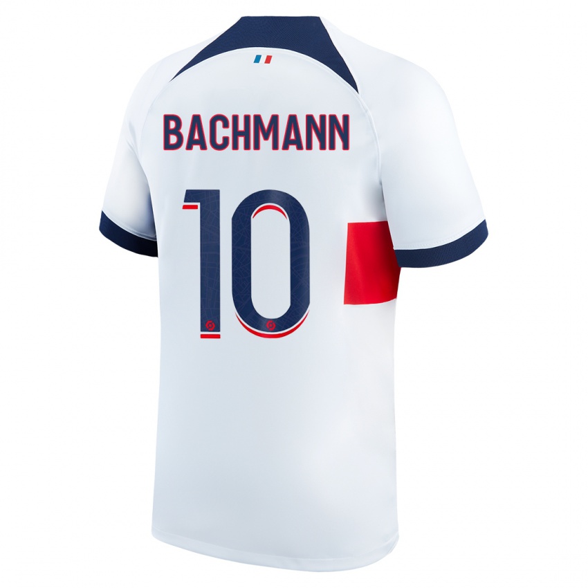 Femme Maillot Ramona Bachmann #10 Blanc Tenues Extérieur 2023/24 T-Shirt Belgique