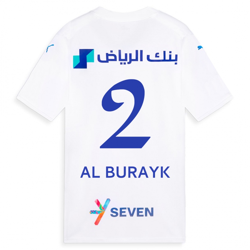 Dames Mohammed Al-Burayk #2 Wit Uitshirt Uittenue 2023/24 T-Shirt België