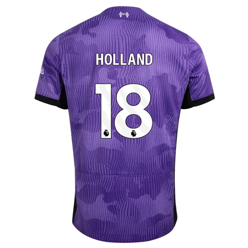 Dames Ceri Holland #18 Paars Thuisshirt Derde Tenue 2023/24 T-Shirt België