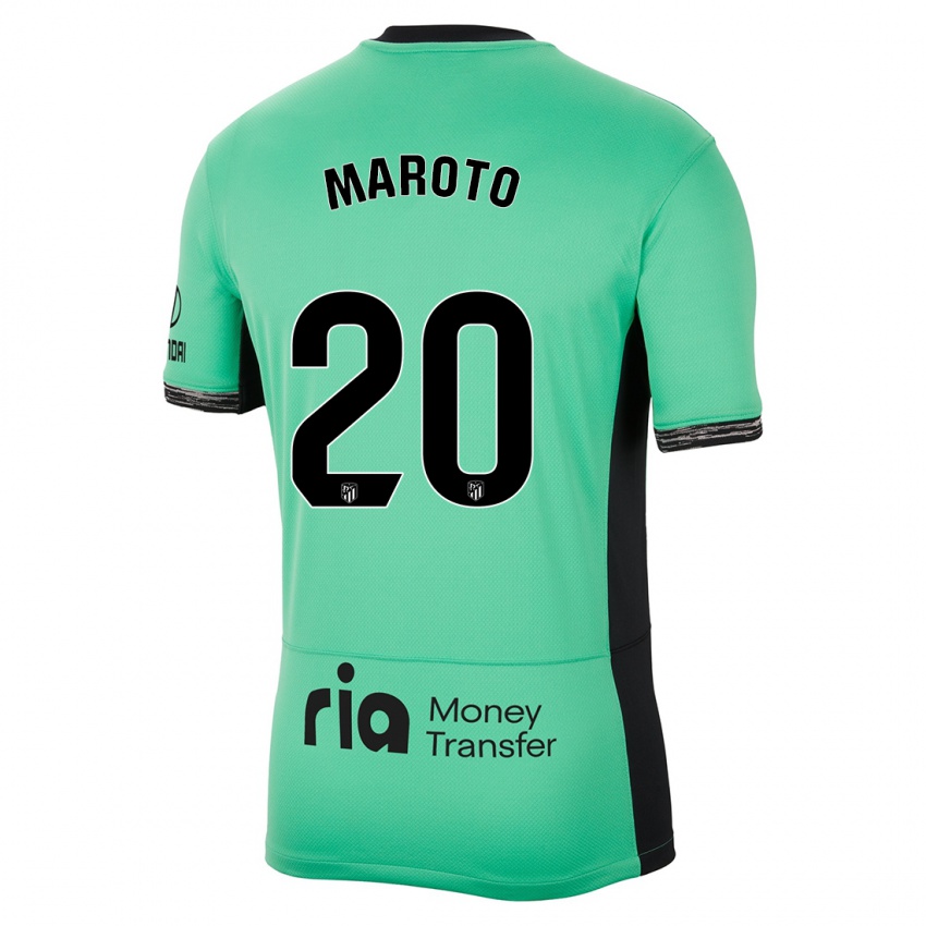 Dames Mario Maroto #20 Lente Groen Thuisshirt Derde Tenue 2023/24 T-Shirt België