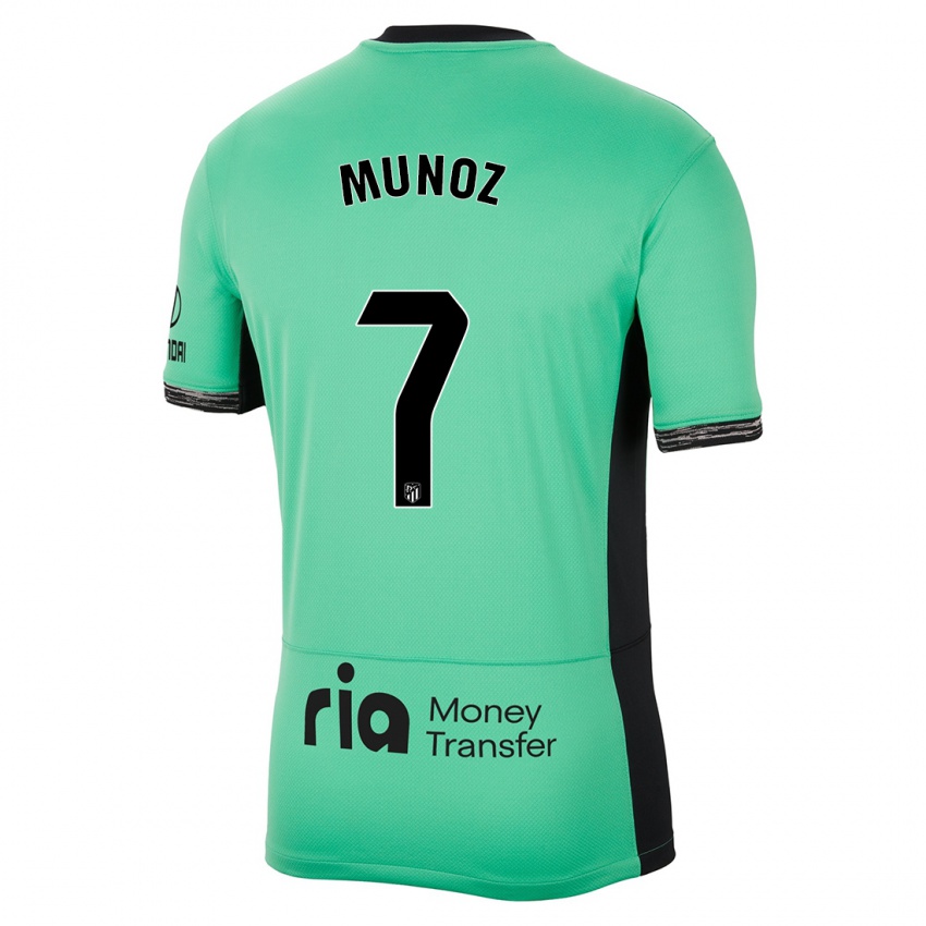 Dames Joaquin Munoz #7 Lente Groen Thuisshirt Derde Tenue 2023/24 T-Shirt België