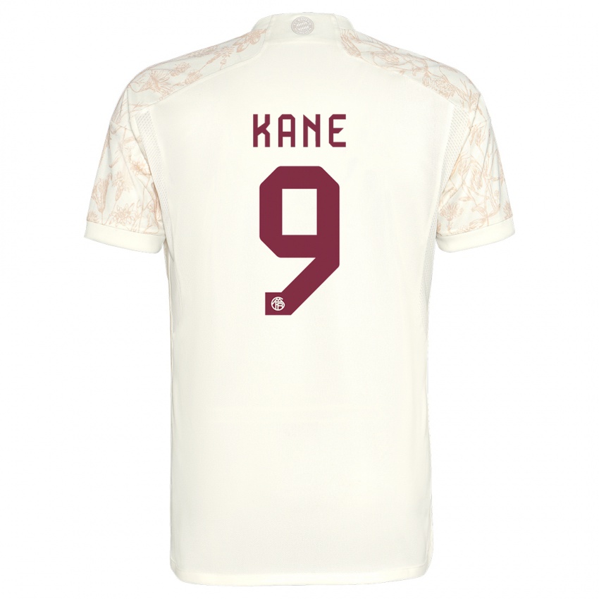 Femme Maillot Harry Kane #9 Blanc Cassé Troisieme 2023/24 T-Shirt Belgique
