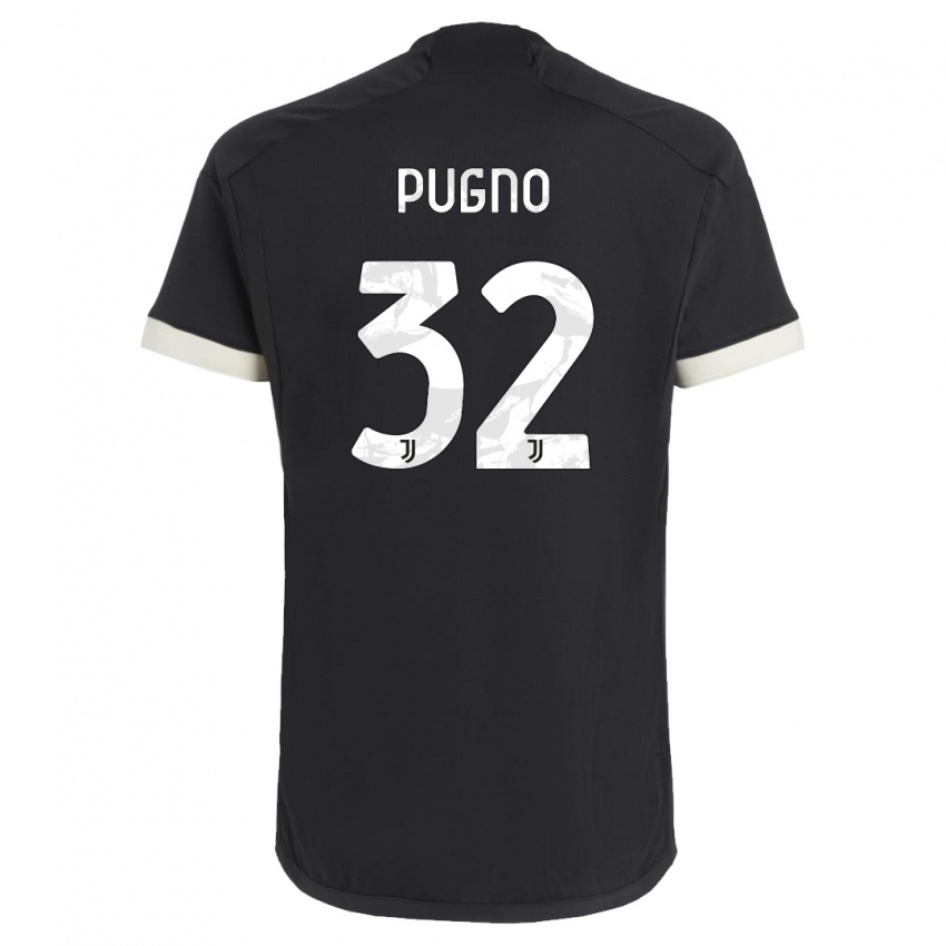 Dames Diego Pugno #32 Zwart Thuisshirt Derde Tenue 2023/24 T-Shirt België