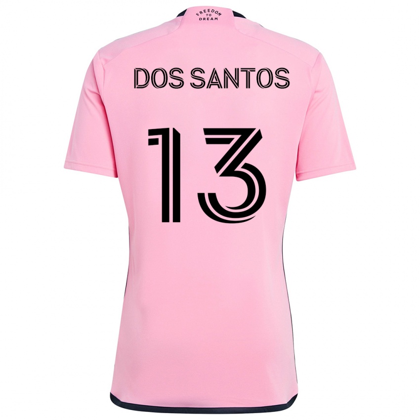 Kinderen Cj Dos Santos #13 Roze Thuisshirt Thuistenue 2024/25 T-Shirt België