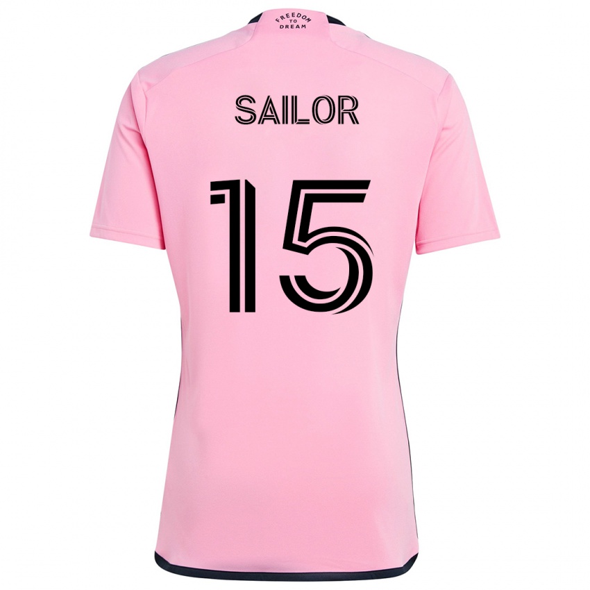 Kinderen Ryan Sailor #15 Roze Thuisshirt Thuistenue 2024/25 T-Shirt België