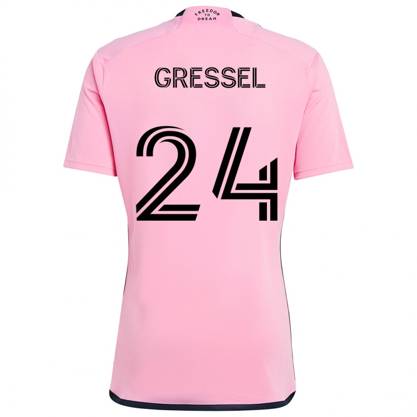 Kinderen Julian Gressel #24 Roze Thuisshirt Thuistenue 2024/25 T-Shirt België