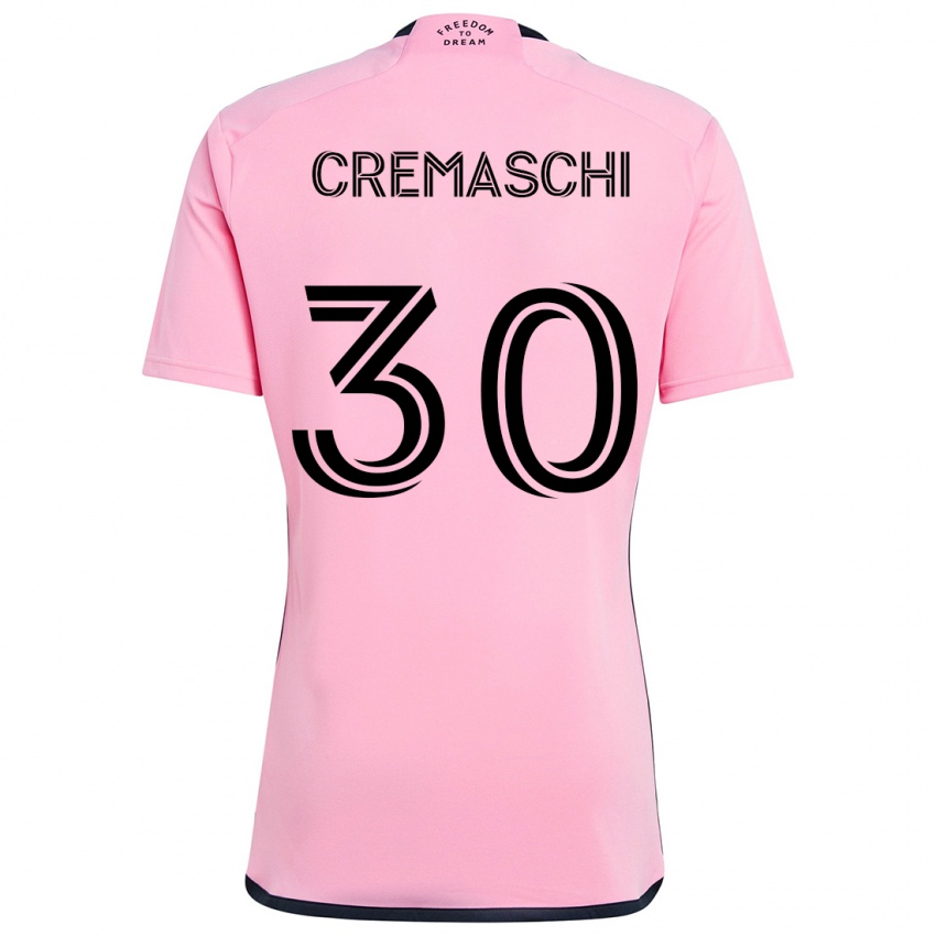 Kinderen Benja Cremaschi #30 Roze Thuisshirt Thuistenue 2024/25 T-Shirt België