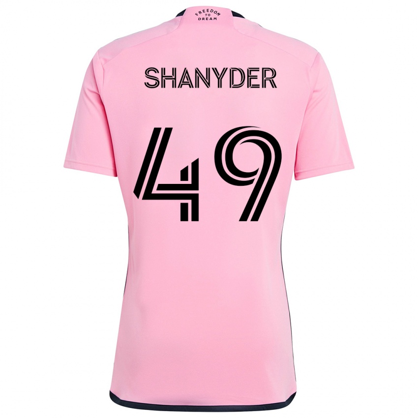 Kinderen Shanyder Borgelin #49 Roze Thuisshirt Thuistenue 2024/25 T-Shirt België