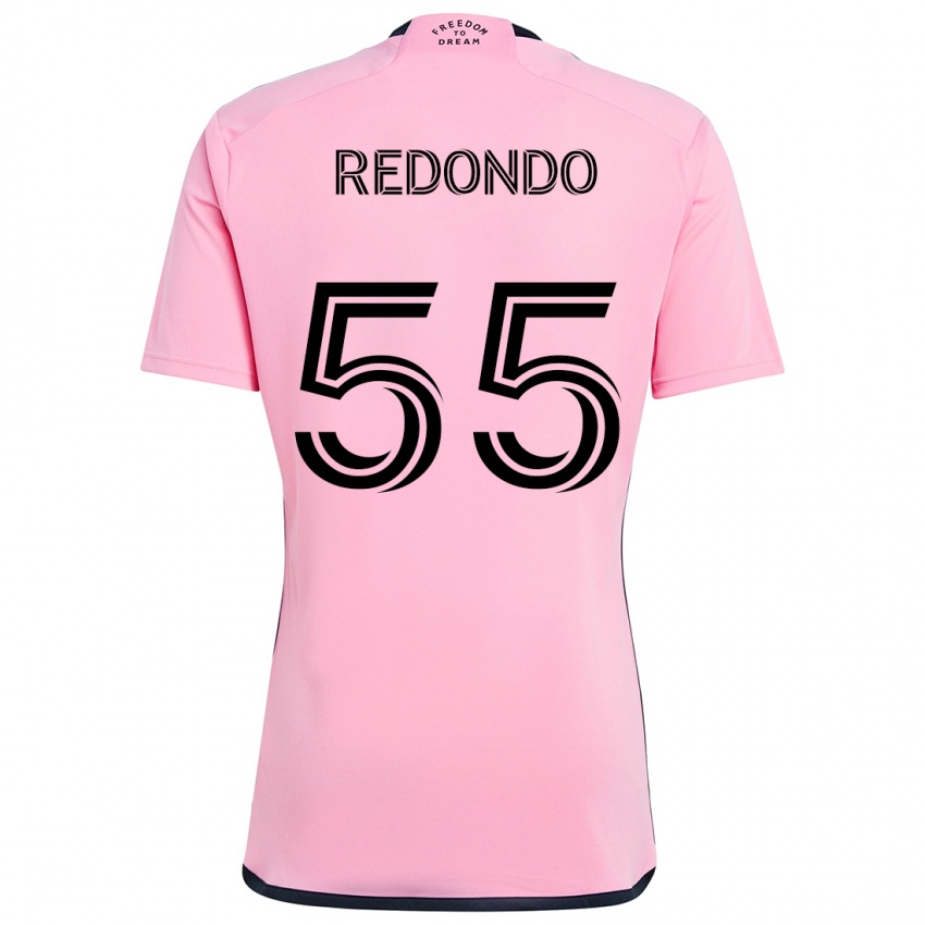 Kinderen Federico Redondo #55 Roze Thuisshirt Thuistenue 2024/25 T-Shirt België