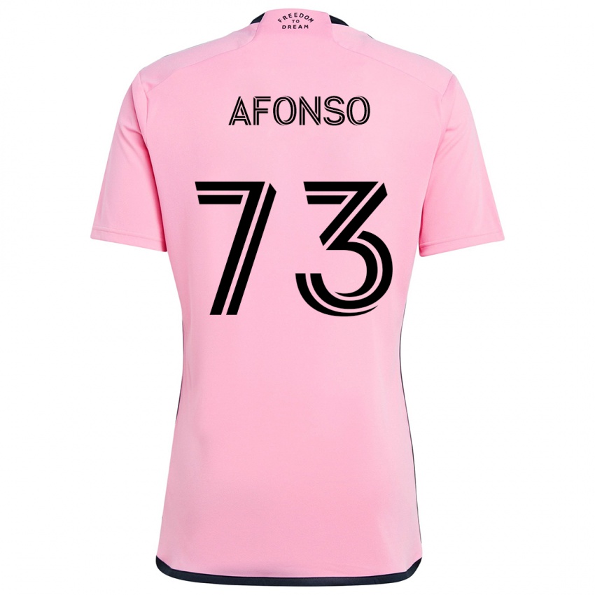 Kinderen Leo Afonso #73 Roze Thuisshirt Thuistenue 2024/25 T-Shirt België