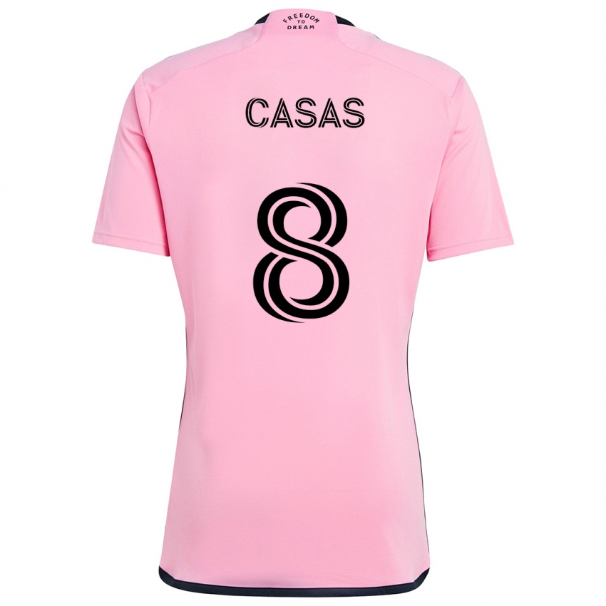 Kinderen Pep Casas #8 Roze Thuisshirt Thuistenue 2024/25 T-Shirt België