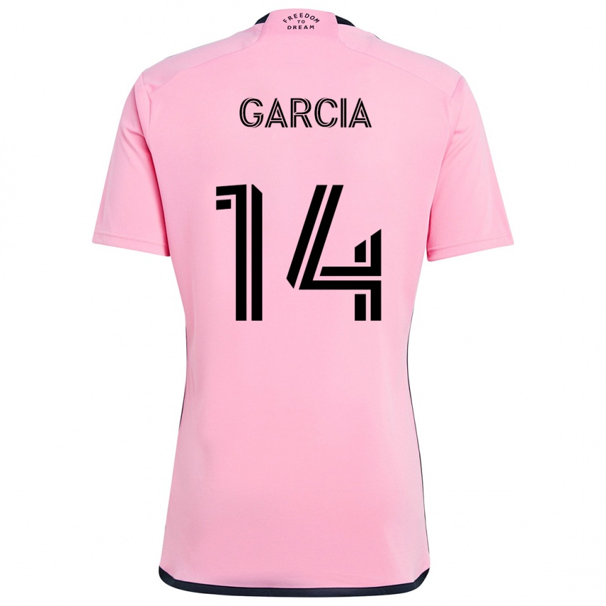 Kinderen Santiago Garcia #14 Roze Thuisshirt Thuistenue 2024/25 T-Shirt België