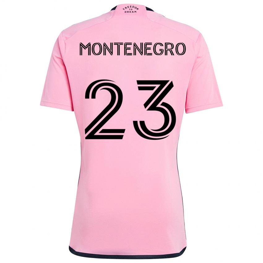 Kinderen Ricardo Montenegro #23 Roze Thuisshirt Thuistenue 2024/25 T-Shirt België