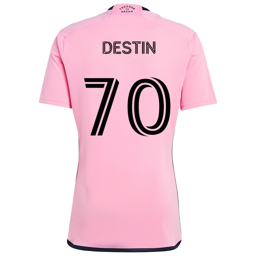 Kinderen Bryan Destin #70 Roze Thuisshirt Thuistenue 2024/25 T-Shirt België