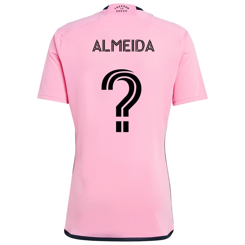 Kinderen Nicholas Almeida #0 Roze Thuisshirt Thuistenue 2024/25 T-Shirt België