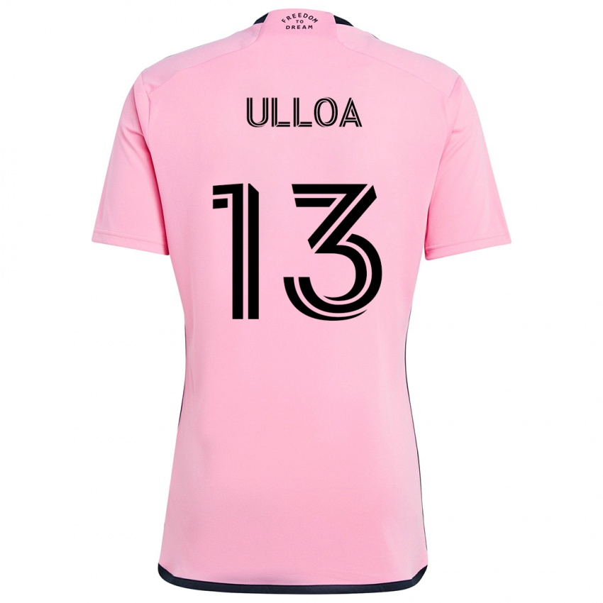 Kinderen Víctor Ulloa #13 Roze Thuisshirt Thuistenue 2024/25 T-Shirt België