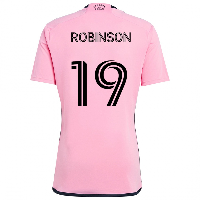 Kinderen Robbie Robinson #19 Roze Thuisshirt Thuistenue 2024/25 T-Shirt België