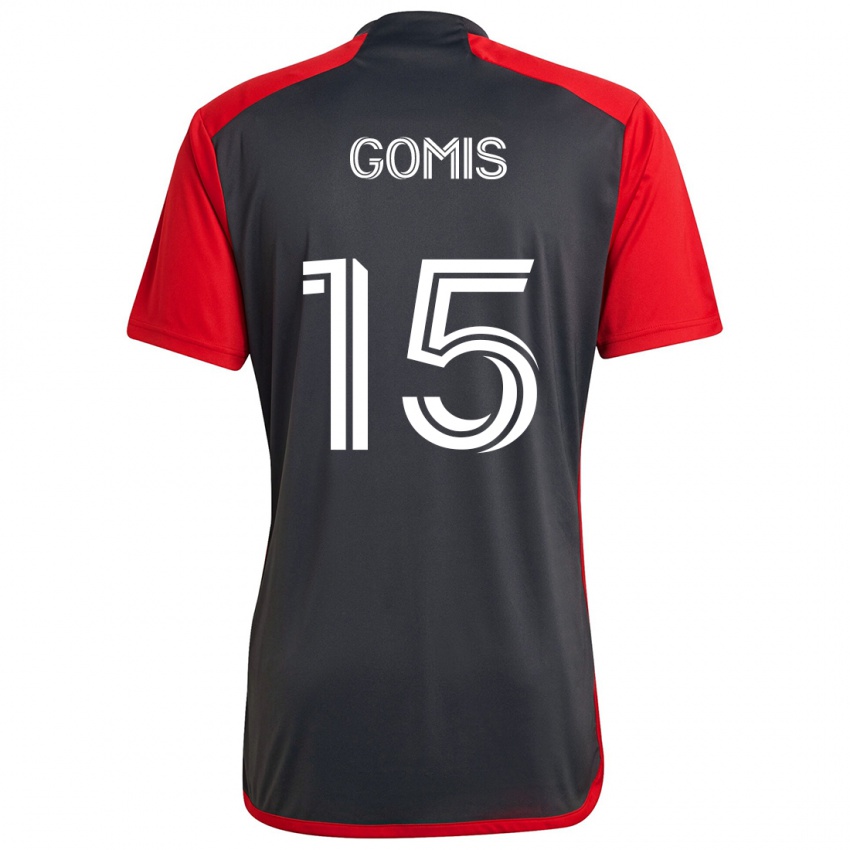 Kinderen Nicksoen Gomis #15 Grijs Rood Thuisshirt Thuistenue 2024/25 T-Shirt België