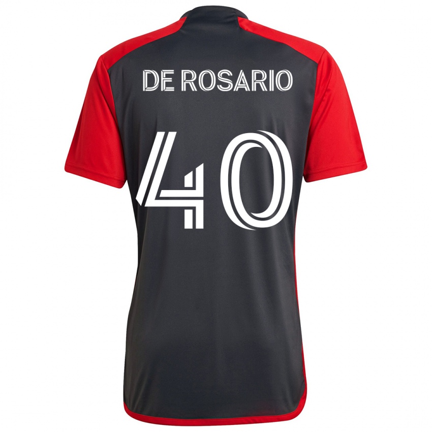 Kinderen Adisa De Rosario #40 Grijs Rood Thuisshirt Thuistenue 2024/25 T-Shirt België