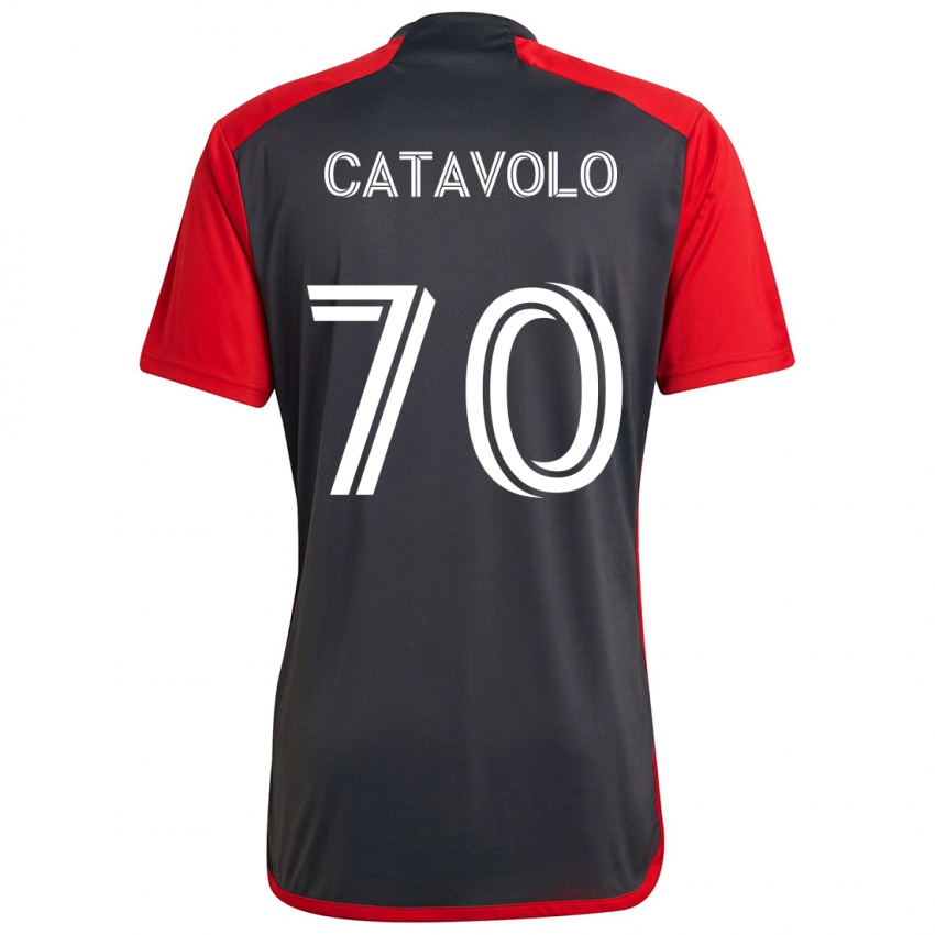 Kinderen Matthew Catavolo #70 Grijs Rood Thuisshirt Thuistenue 2024/25 T-Shirt België