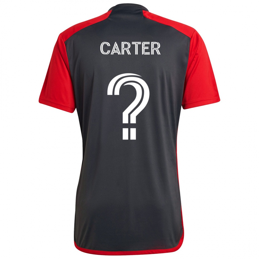 Kinderen Ajahni Carter #0 Grijs Rood Thuisshirt Thuistenue 2024/25 T-Shirt België