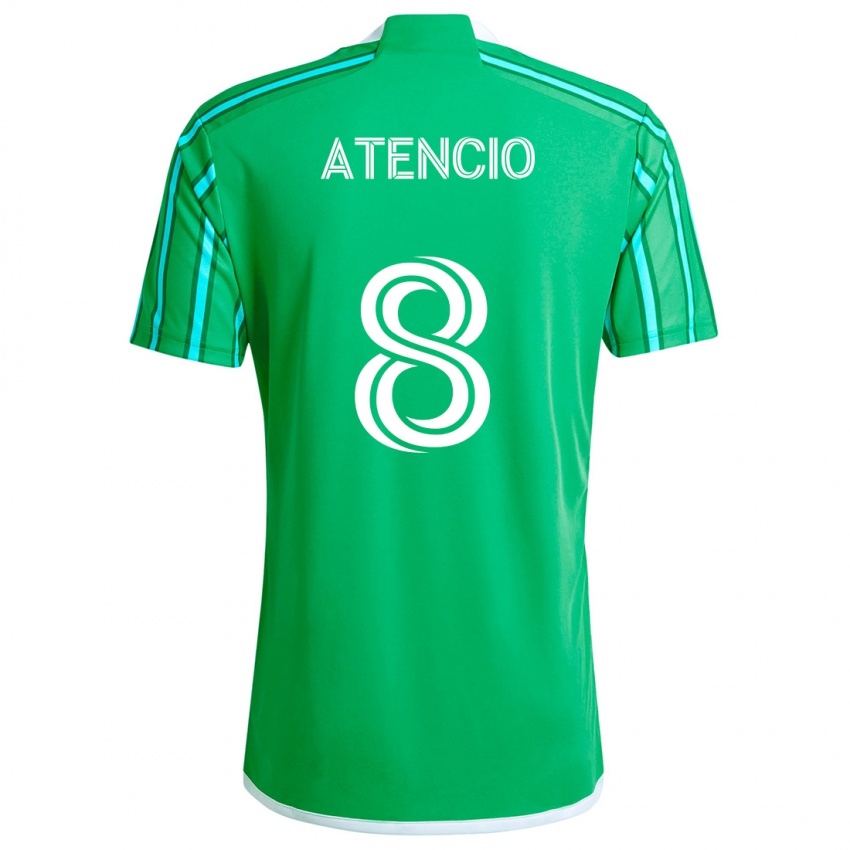 Kinderen Josh Atencio #8 Groen Wit Thuisshirt Thuistenue 2024/25 T-Shirt België