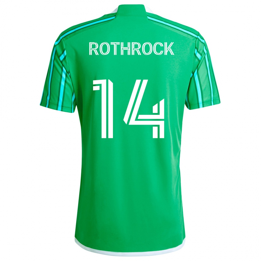 Kinderen Paul Rothrock #14 Groen Wit Thuisshirt Thuistenue 2024/25 T-Shirt België