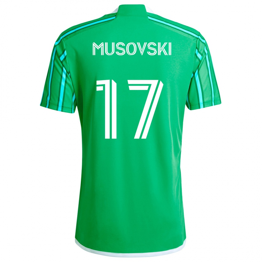 Kinderen Danny Musovski #17 Groen Wit Thuisshirt Thuistenue 2024/25 T-Shirt België