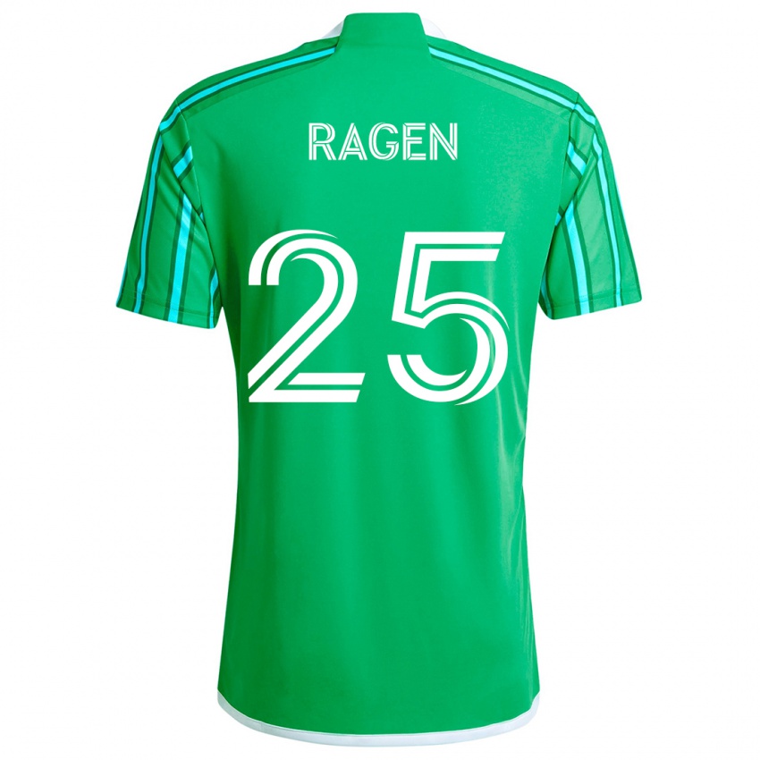 Kinder Jackson Ragen #25 Grün Weiß Heimtrikot Trikot 2024/25 T-Shirt Belgien